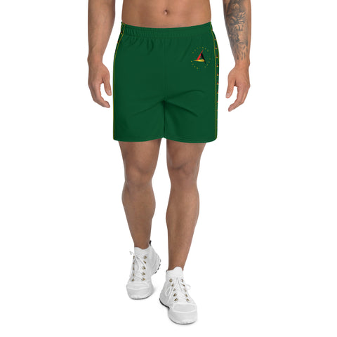 MEN'S ATHLETIC GREEN SHORTS