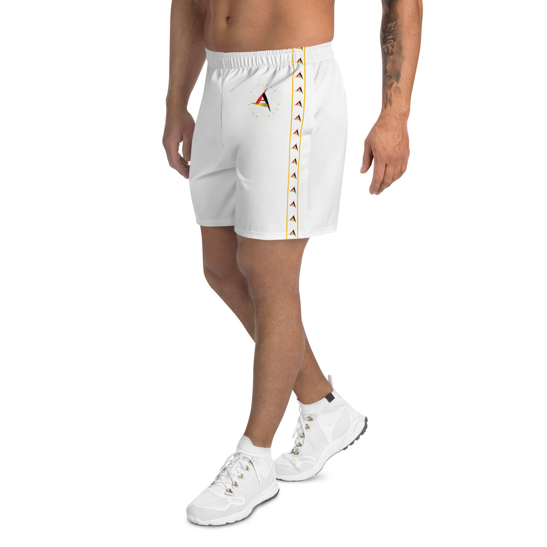 MEN'S ATHLETIC WHITE SHORTS