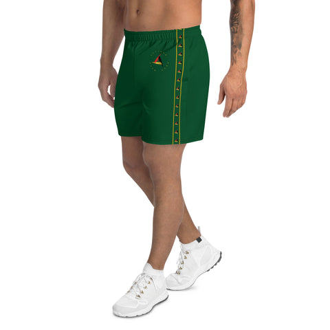 MEN'S ATHLETIC GREEN SHORTS