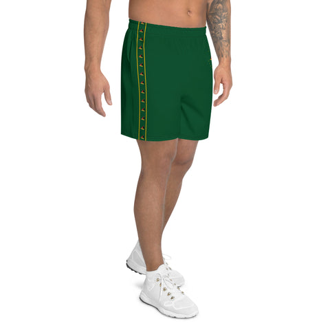 MEN'S ATHLETIC GREEN SHORTS