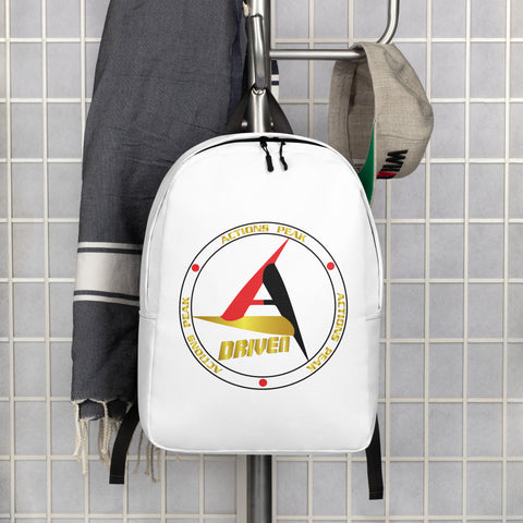 DRIVEN WHITE MINIMALIST BACKPACK