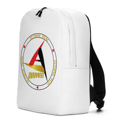 DRIVEN WHITE MINIMALIST BACKPACK