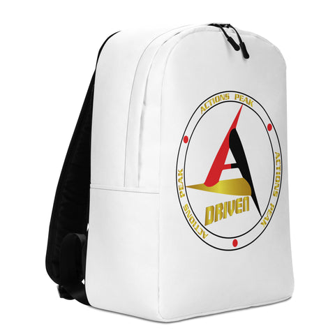 DRIVEN WHITE MINIMALIST BACKPACK