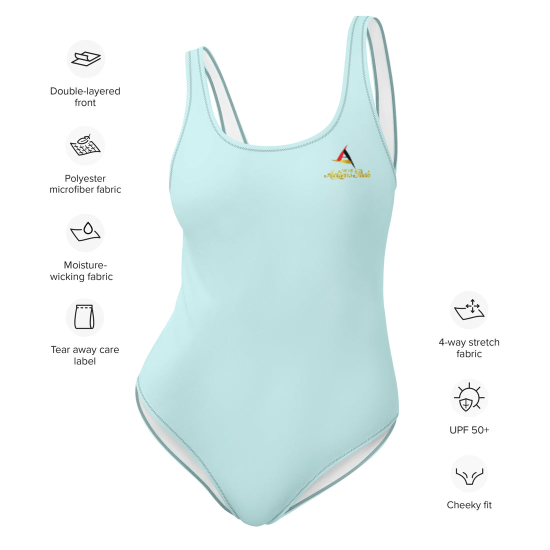ONE-PIECE LIGHT CYAN SWIMSUIT