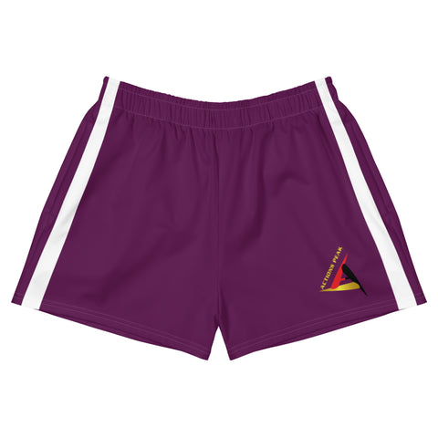 ACTIONS PEAK WOMEN'S ATHLETIC PURPLE SHORTS