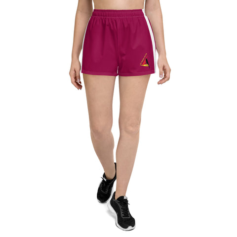 ACTIONS PEAK WOMEN'S ATHLETIC BURGUNDY SHORTS