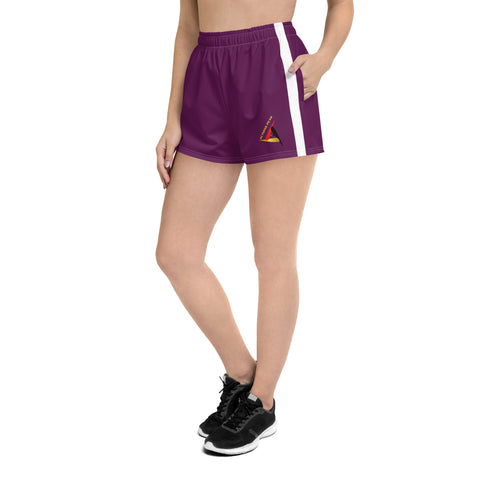 ACTIONS PEAK WOMEN'S ATHLETIC PURPLE SHORTS