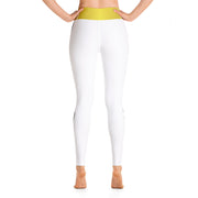 TOP OF THE LINE EDITION GOLD ON WHITE PREMIUM LEGGINGS