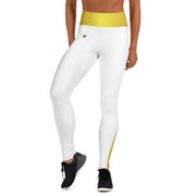 TOP OF THE LINE EDITION GOLD ON WHITE LEGGINGS