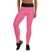 TOP OF THE LINE EDITION BLACK ON PINK LEGGINGS