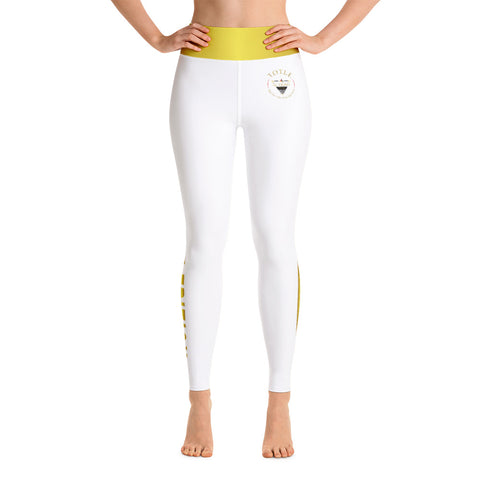 TOP OF THE LINE EDITION GOLD ON WHITE PREMIUM LEGGINGS