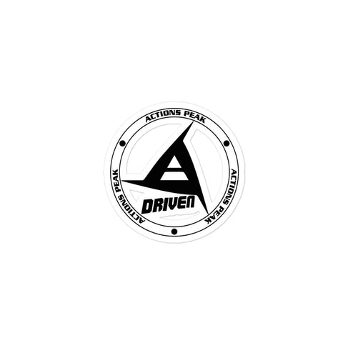 BLACK DRIVEN CAR WINDOW STICKERS