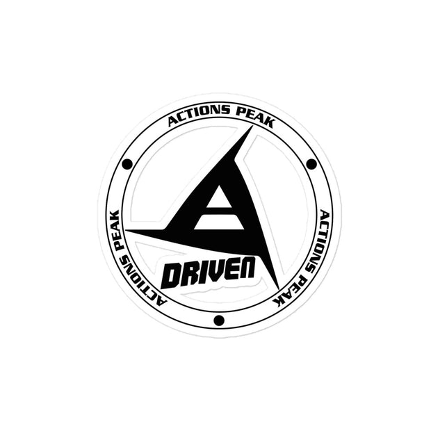 BLACK DRIVEN CAR WINDOW STICKERS