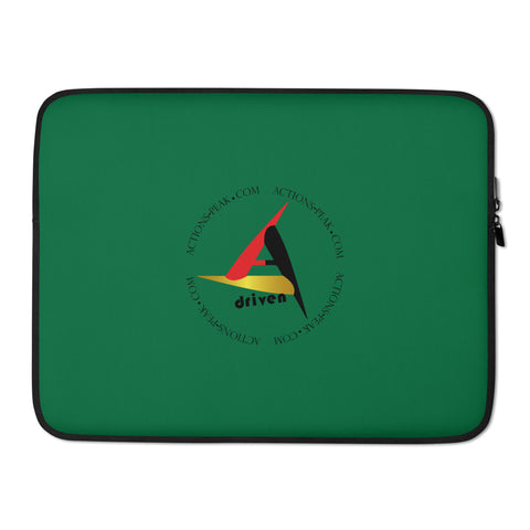 TAKE ACTION LAPTOP GREEN SLEEVE