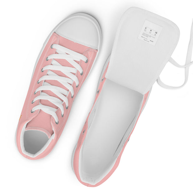 PINK UNISEX HIGH TOP CANVAS