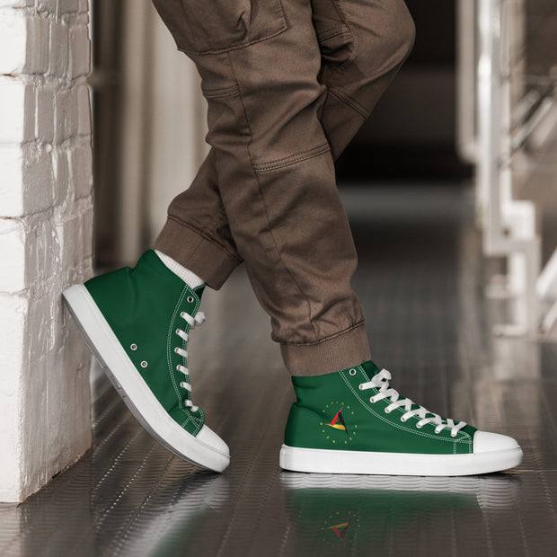 GREEN UNISEX HIGH TOP CANVAS