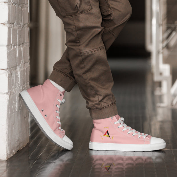 PINK UNISEX HIGH TOP CANVAS