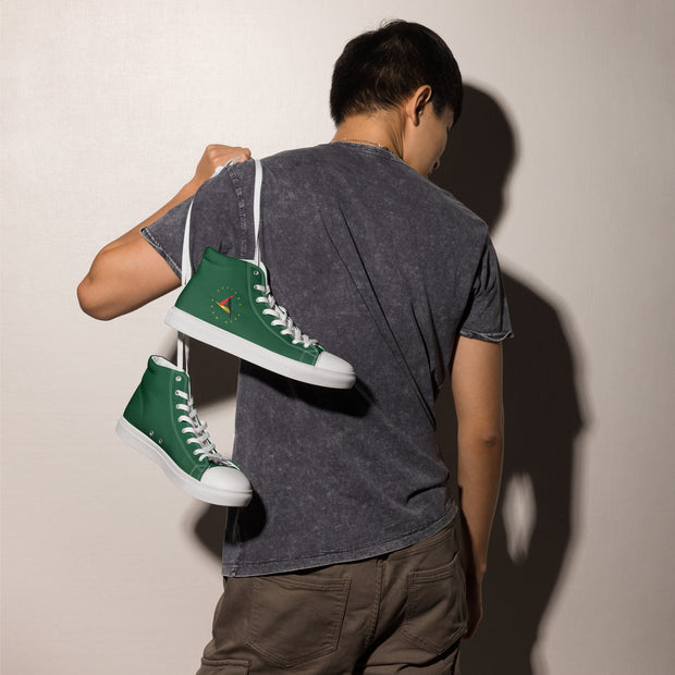 GREEN UNISEX HIGH TOP CANVAS