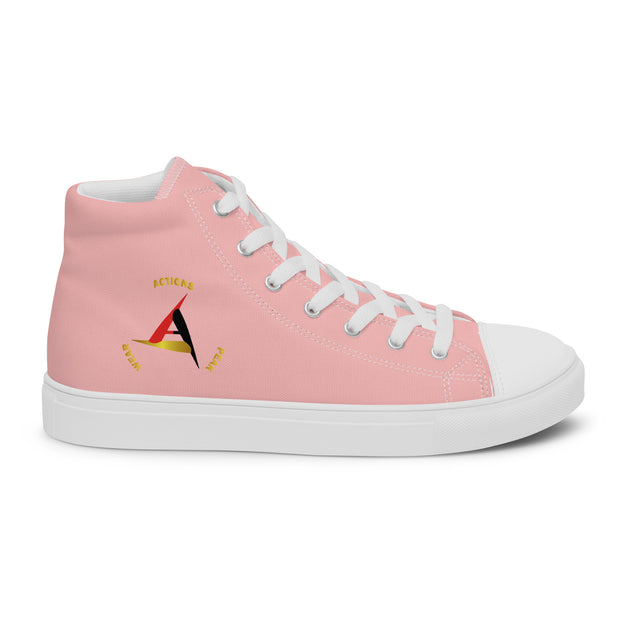 PINK UNISEX HIGH TOP CANVAS