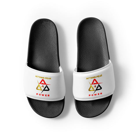 MEN'S A-P POWER WHITE SLIDES