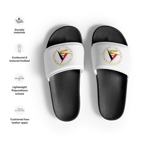 MEN'S DRIVEN WHITE SLIDES