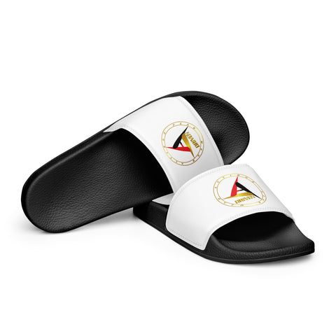 MEN'S DRIVEN WHITE SLIDES