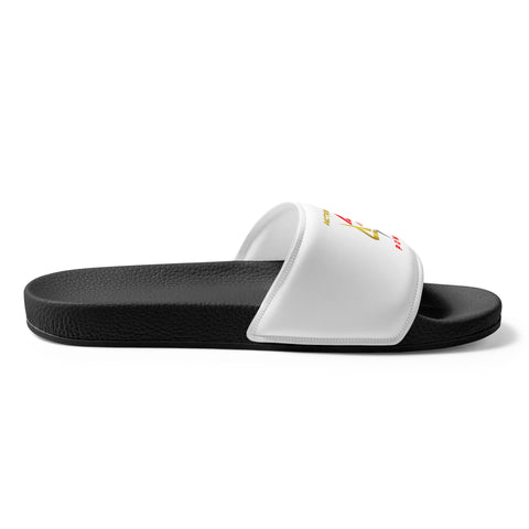 MEN'S A-P POWER WHITE SLIDES