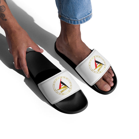 MEN'S DRIVEN WHITE SLIDES