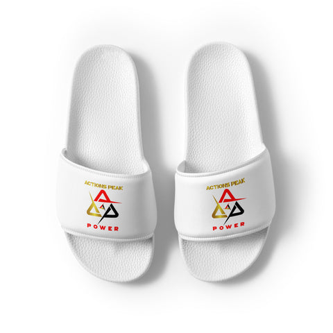 MEN'S A-P POWER WHITE SLIDES