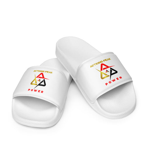 MEN'S A-P POWER WHITE SLIDES