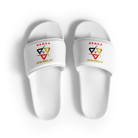 MEN'S A-P POWER WHITE SLIDES