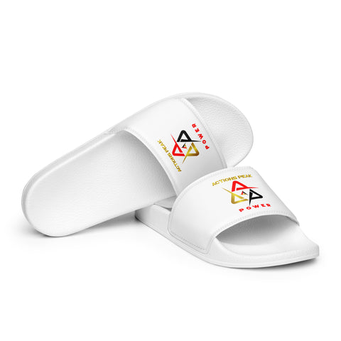 MEN'S A-P POWER WHITE SLIDES