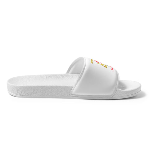 MEN'S A-P POWER WHITE SLIDES