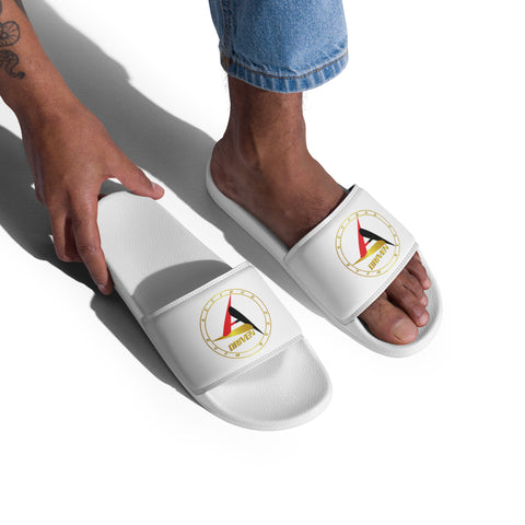 MEN'S DRIVEN WHITE SLIDES