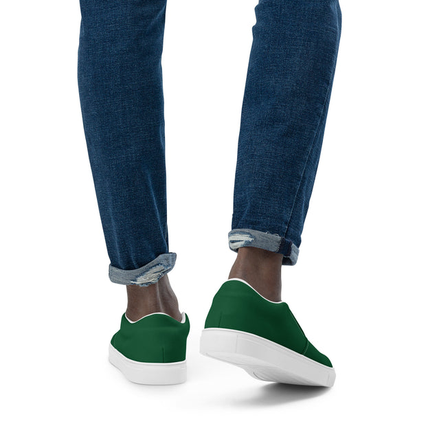 DRIVEN GREEN UNISEX SLIP-ON CANVAS SHOES