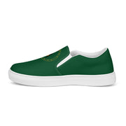 DRIVEN GREEN UNISEX SLIP-ON CANVAS SHOES