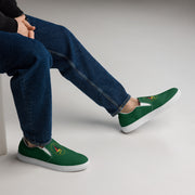 DRIVEN GREEN UNISEX SLIP-ON CANVAS SHOES